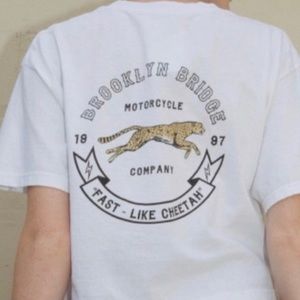 Brandy Melville motorcycle company T-shirt
